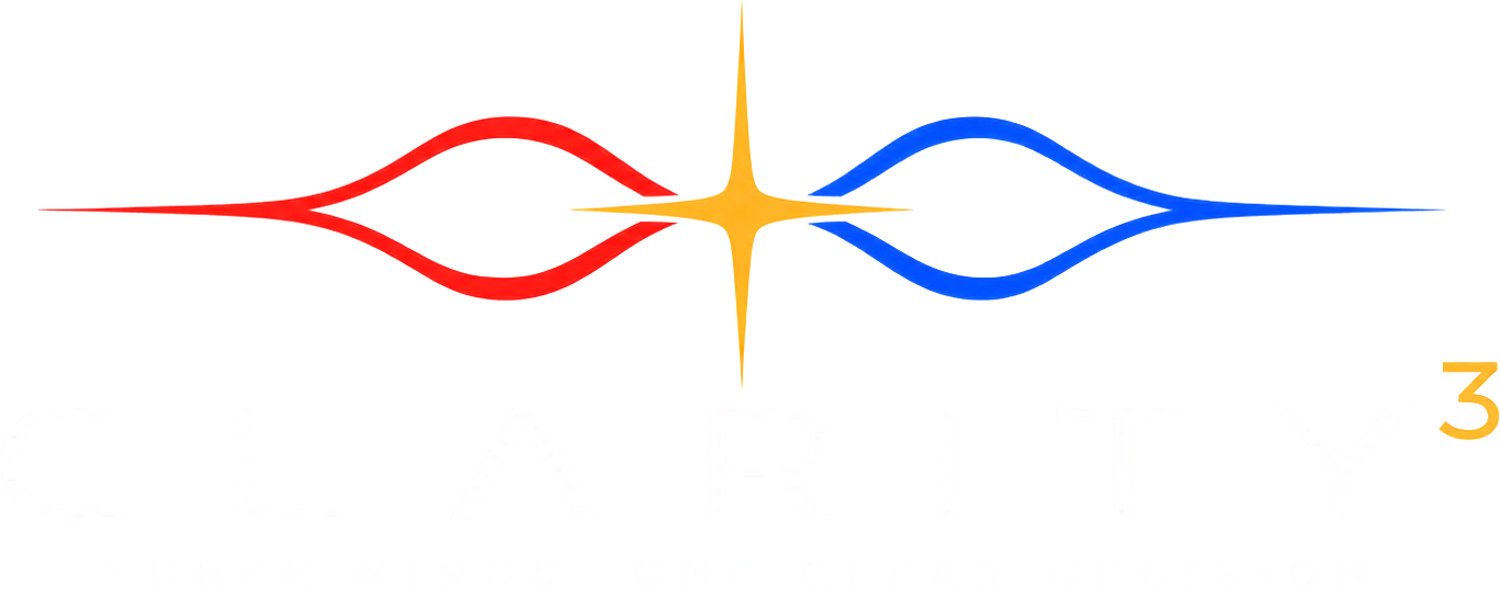 Clarity cubed — three minds, one clear decision